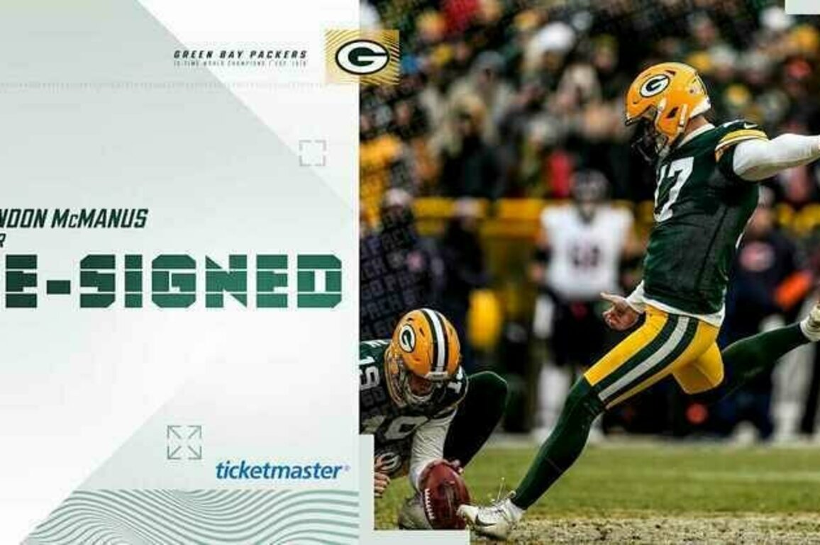 Packers re-sign K Brandon McManus