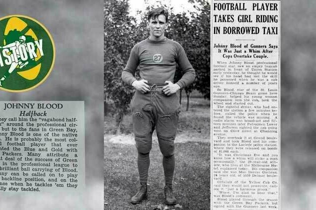 His name was Johnny Blood, not Johnny 'Blood' McNally
