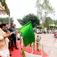 MP CM Mohan Yadav flags off 1200 FRVs for new 'Dial 112' emergency services