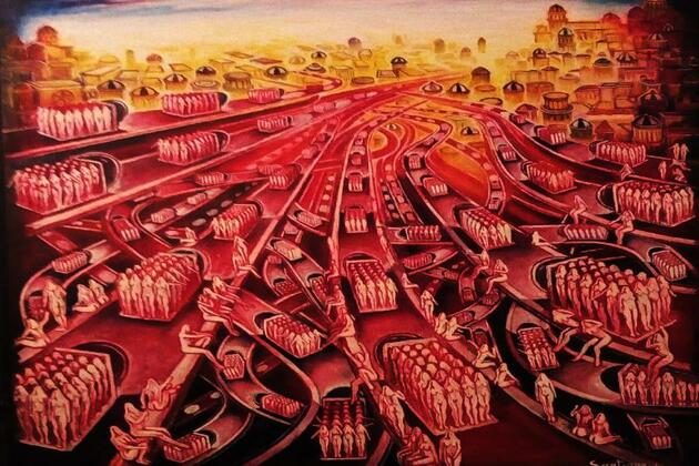 The surrealist Artist Santiago Ribeiro will go show his art to Paris and Belgrade