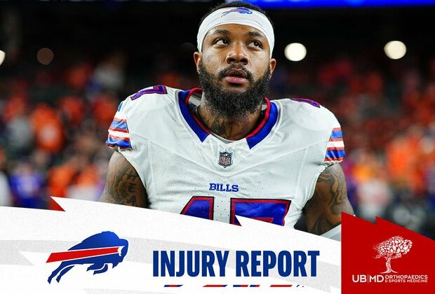 Bills injury report for MNF vs. Broncos | Week 10