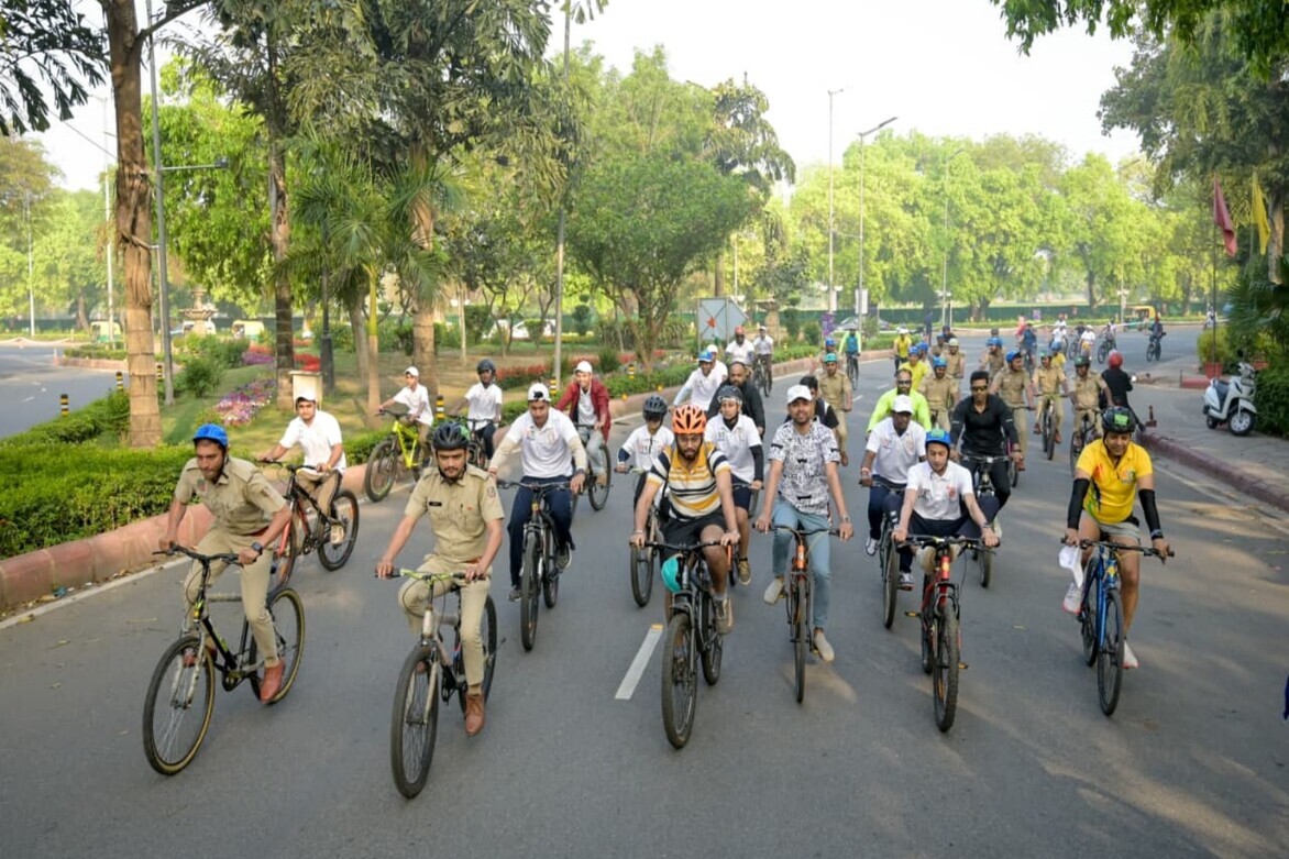 Guardians of Nature ride together at 66th edition of Fit India Sundays on Cycle