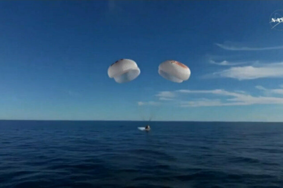 Astronauts stranded in orbit return to Earth