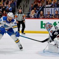 Robert Thomas' hat trick helps Blues beat Avs, continue playoff push