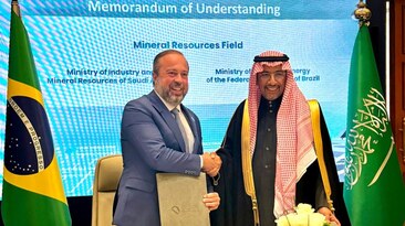 Alexandre Silveira FMF  Riad Terras raras fertilizantes minerais estratégicos cooperação exploração mineral investimentos MME Minas e Energia  Bandar Al-KhorayefAliança de Investimento em Mineração Brasil–Arábia Saudita