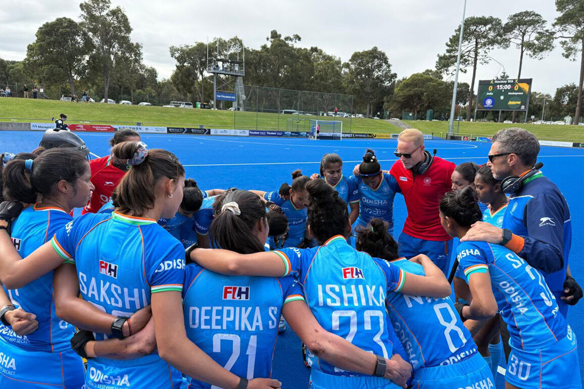 Indian Women's Hockey team registers second consecutive win, beating Australia 2-0 in third game of Friendly Series