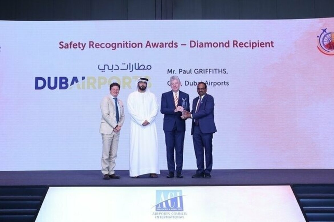DXB recognised for leadership in aviation safety by ACI