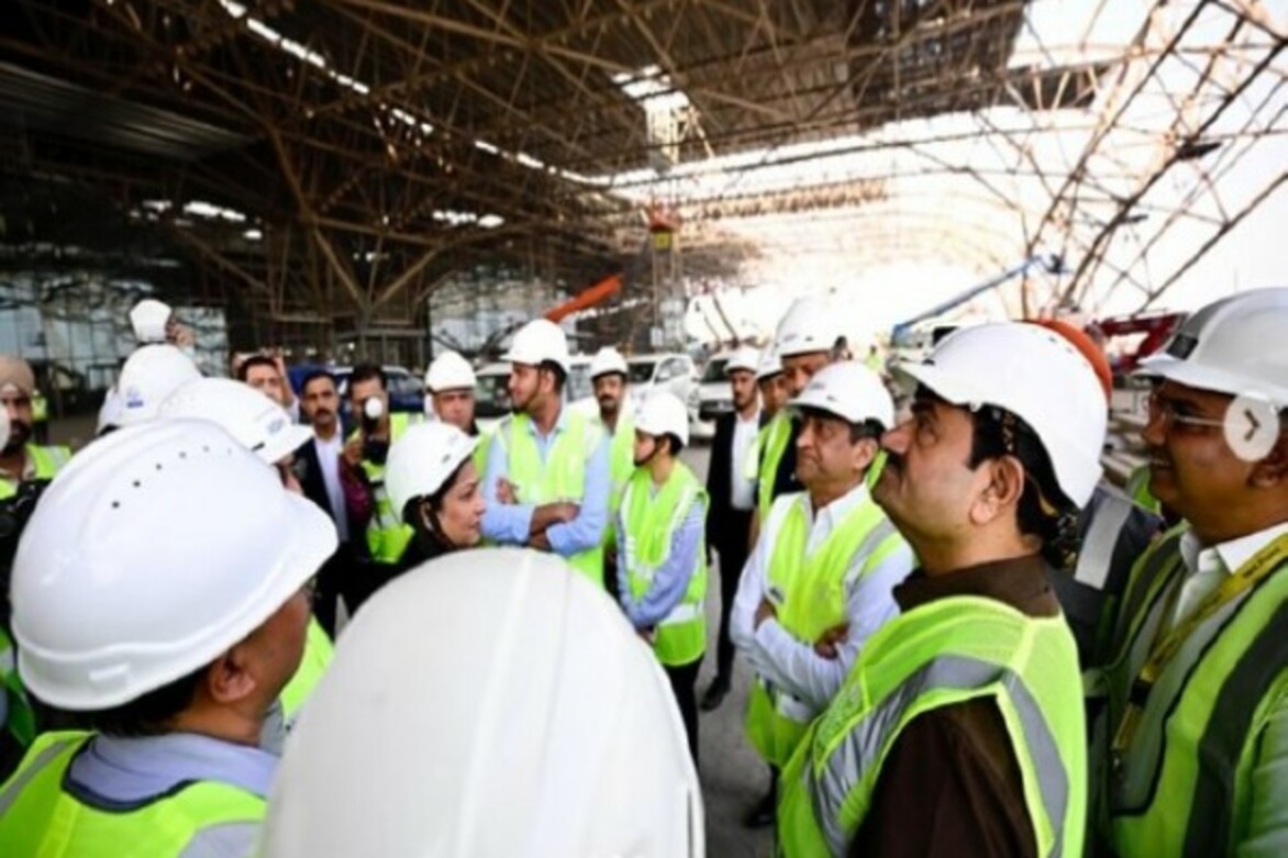 Gautam Adani visits Navi Mumbai airport, set for inauguration this June