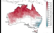  Maximum temperature outlook for the start of 2022.