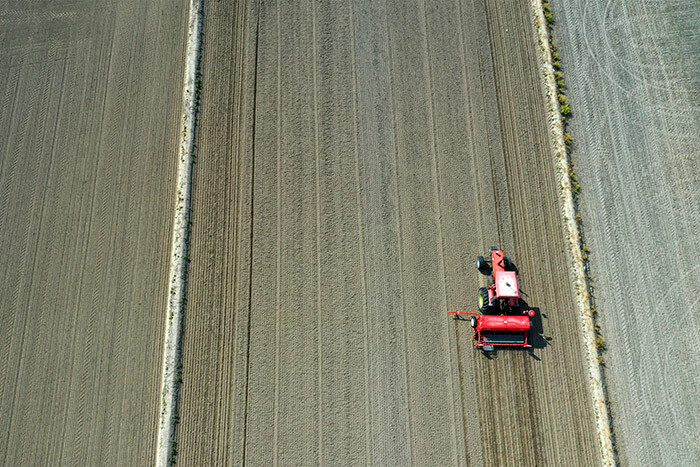  n aerial view shows a tractor sowing rice on dry land in a plantation near obbio ombardy during the countrys lockdown aimed at curbing the spread of the 19 infection caused by the novel coronavirus hoto by iguel   