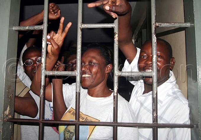 nywar gestures from behind bars after being arrested during a protest against the giveaway of abira orest land in pril 2007 ile hoto