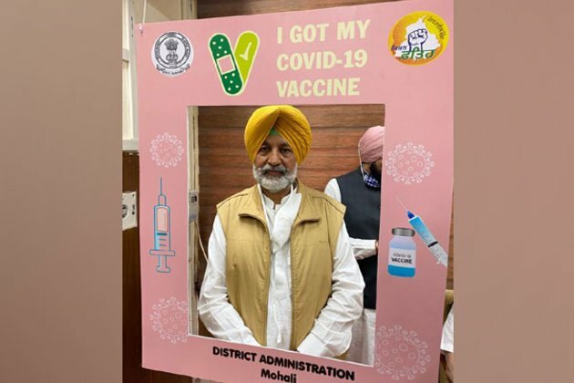 Health Minister Balbir Singh Sidhu gets jab of Covid vaccin
