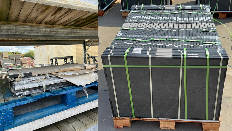 The old and new packaging