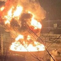 Ukrainian Drones Strike Key Russian Oil Refinery, Fire Erupts