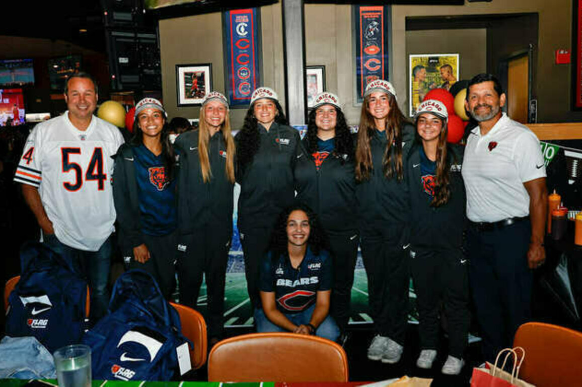 Bears support Maine South High School at NFL Flag Championships
