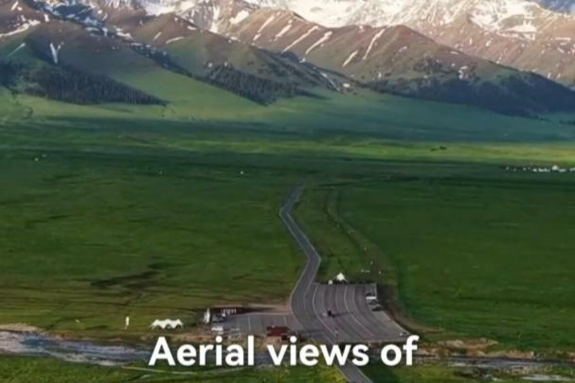 60"FlyOverChina | Canvas of light: exploring Xinjiang's Nalati grassland