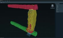 A comparison of CMS scans to as-measured drill holes in Blast IQ Underground.