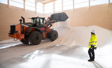 Sodium sulfate at a Cinis warehouse.