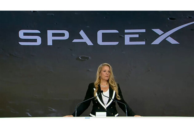 SpaceX president Gwynne Shotwell rings Nasdaq opening bell as rocket company's shares to begin trading soon