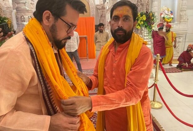 Union Minister Anurag Thakur offers prayers at Shri Ram Janmabhoomi Temple in Ayodhya