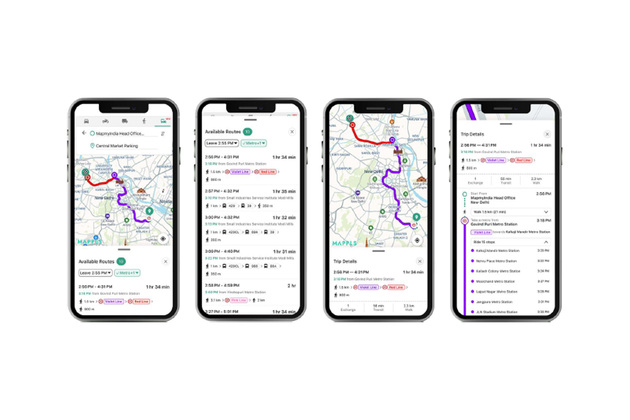 MapmyIndia Mappls adds Metro, Rail, and Bus routes to navigation app