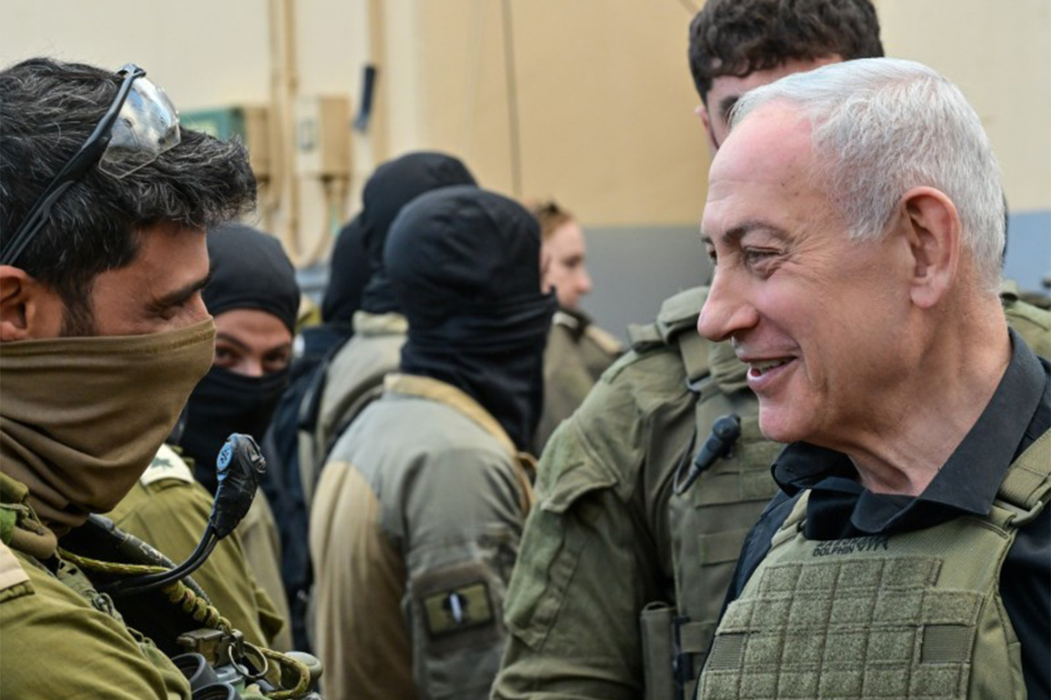 "The war continues," says Benjamin Netanyahu during southern Lebanon visit