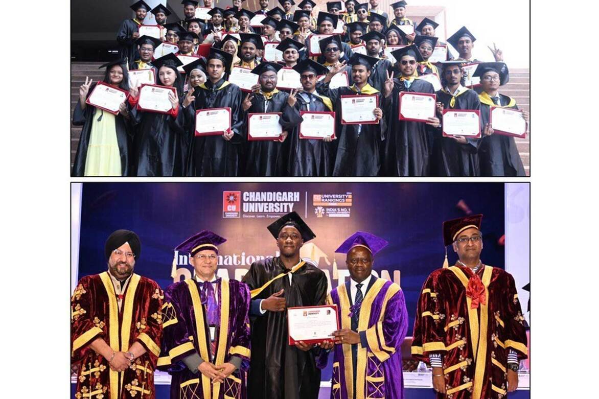 273 International Students from 24 countries get degrees during annual convocation at Chandigarh University