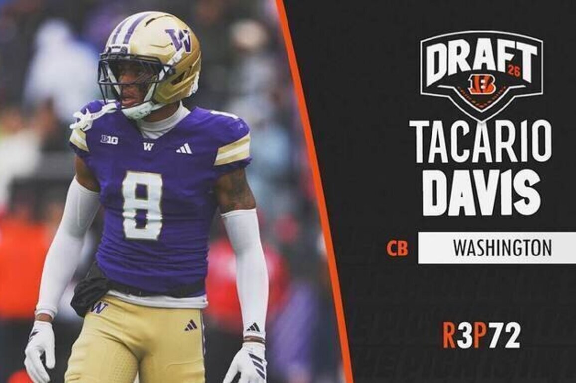 Bengals Select CB Tacario Davis With 72nd Overall Pick