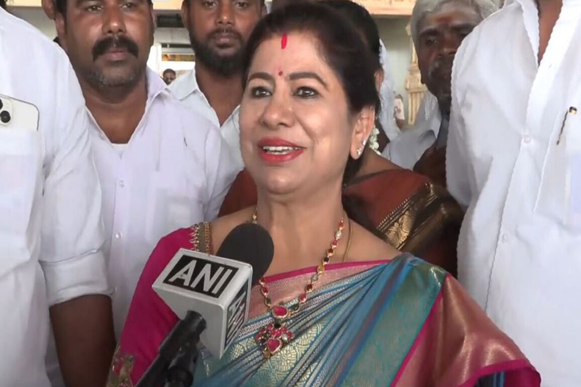 "Will take steps to resolve various issues...": AIADMK candidate from Lalgudi constituency Leema Rose Martin