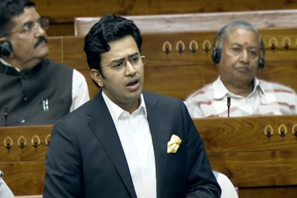 "UPA government's rule was a decade of lost opportunity": BJP MP Tejasvi Surya in Motion of Thanks