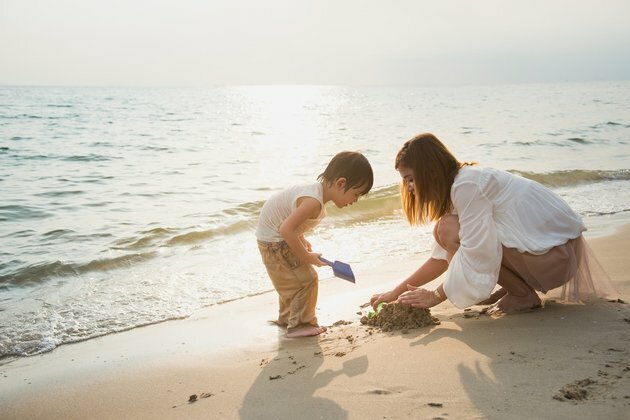 A day at the beach: Deep learning for a child