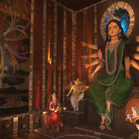 Hazra Park Durgotsab unveils Kolkata's tallest 30-ft Durga idol with theme 'Drishtikon'