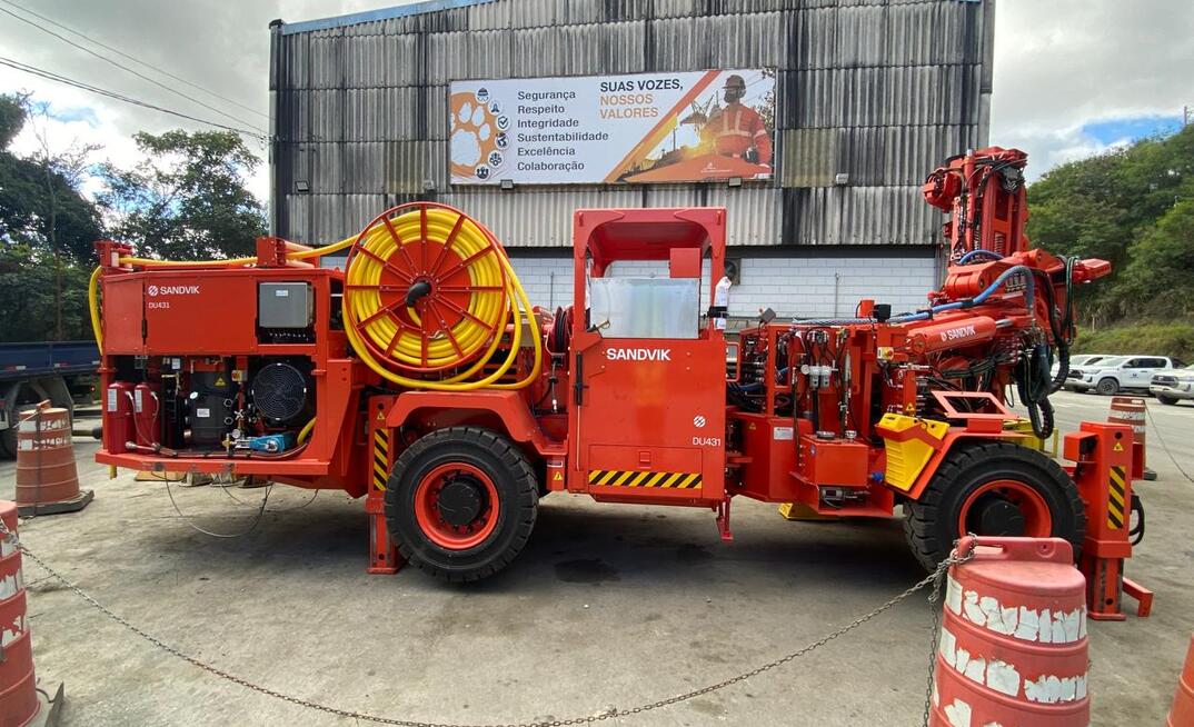 Sonda RC da Sandvik Anglogold Ashanti mina Cuiabá, em MG
