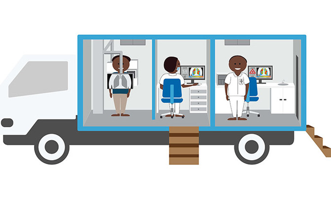 Coloured solar powered mobile clinics to ease TB diagnosis Coloured solar powered mobile clinics to ease TB diagnosis