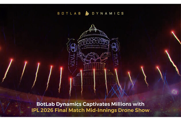 BotLab Dynamics Performs Landmark IPL Final Drone Show, Captivating 128,000+ Fans in the Stadium and Millions More Online