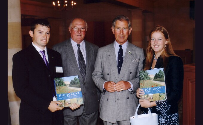 The King was president of NFYFC from 2002-2005. He is pictured with former YFC members and Lord Henry Plumb who was heavily involved with NFYFC