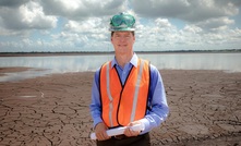 ElementUSA's Chris Young at the red mud tailings