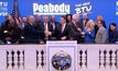 Peabody representatives rang the opening bell on the NYSE on April 4