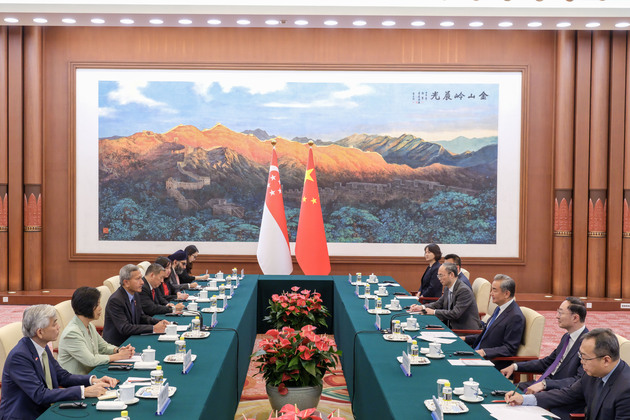 CHINA-BEIJING-WANG YI-SINGAPOREAN FM-MEETING (CN)