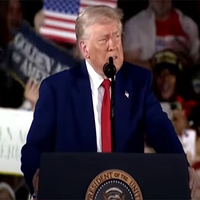 US President Trump celebrates 100 days in office with rally in Michigan