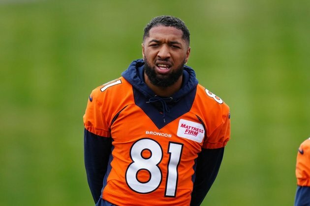 Broncos lose WR Tim Patrick, RB Damarea Crockett to ACL injuries