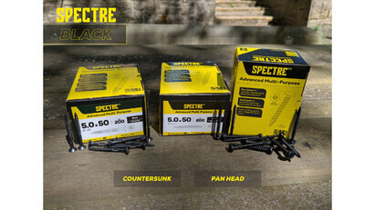 Spectre goes into the Black with new range of multi-purpose screws