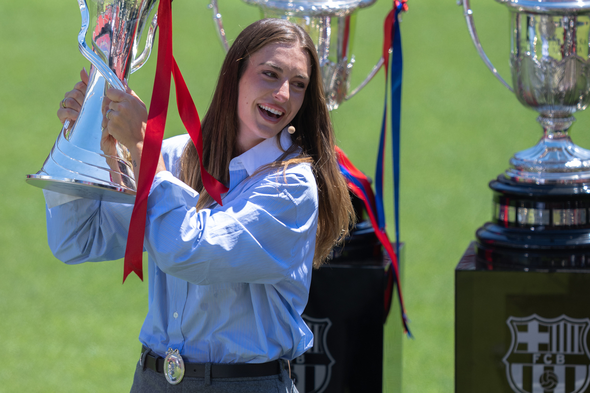 (SP)SPAIN-BARCELONA-FOOTBALL-ALEXIA PUTELLAS-FAREWELL CEREMONY