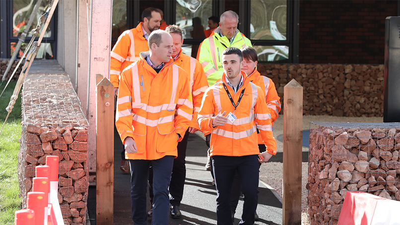 Duke of Cambridge opens Tarmac's new training facility