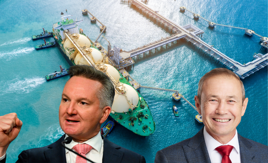 Days out from gas policy d-day, everything is back on the table. Pictured: federal energy minister Chris Bowen and WA premier Roger Cook.