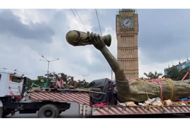 West Bengal: Lionel Messi's 70-foot statue removed after residents raise safety concerns