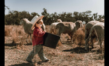 Last year's winning entry in the AgDay photography competition, entitled "Little helper". 