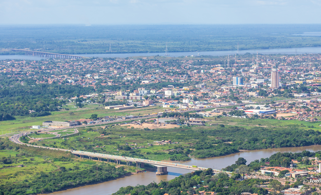 Vista aérea de Marabá, no Pará/Reprodução