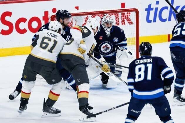 Knights halt skid on OT goal, extend Jets' slide to 10