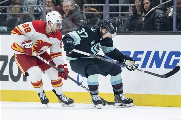 Flames rally past Kraken, prevail in OT
